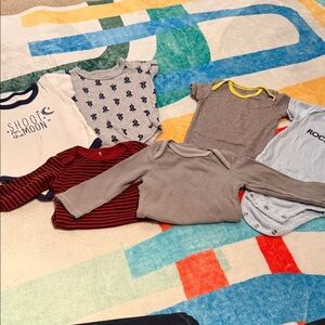 Lot of 6 Onesies Size 3M NWT